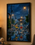 Doraemon & Nobita Starry Night Galaxy Poster