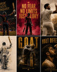 The Cricket Legend & Champion Mindset Premium Poster Collection (6-Piece Bundle)