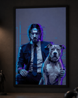 John Wick "Neon Glitch" Baba Yaga Poster –