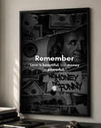 Hustle Culture "Money is Powerful" Motivational Poster