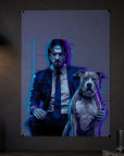 John Wick "Neon Glitch" Baba Yaga Poster –