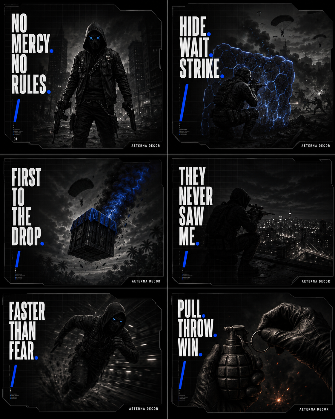 PACK OF 6 Battle Royale Set