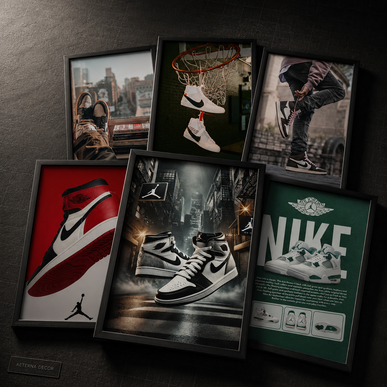 Iconic Street Culture &amp; Sneakerhead Premium Poster Collection (6-Piece Bundle)