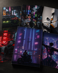 Cyberpunk Cityscape & Street Racing Premium Poster Collection (6-Piece Bundle)