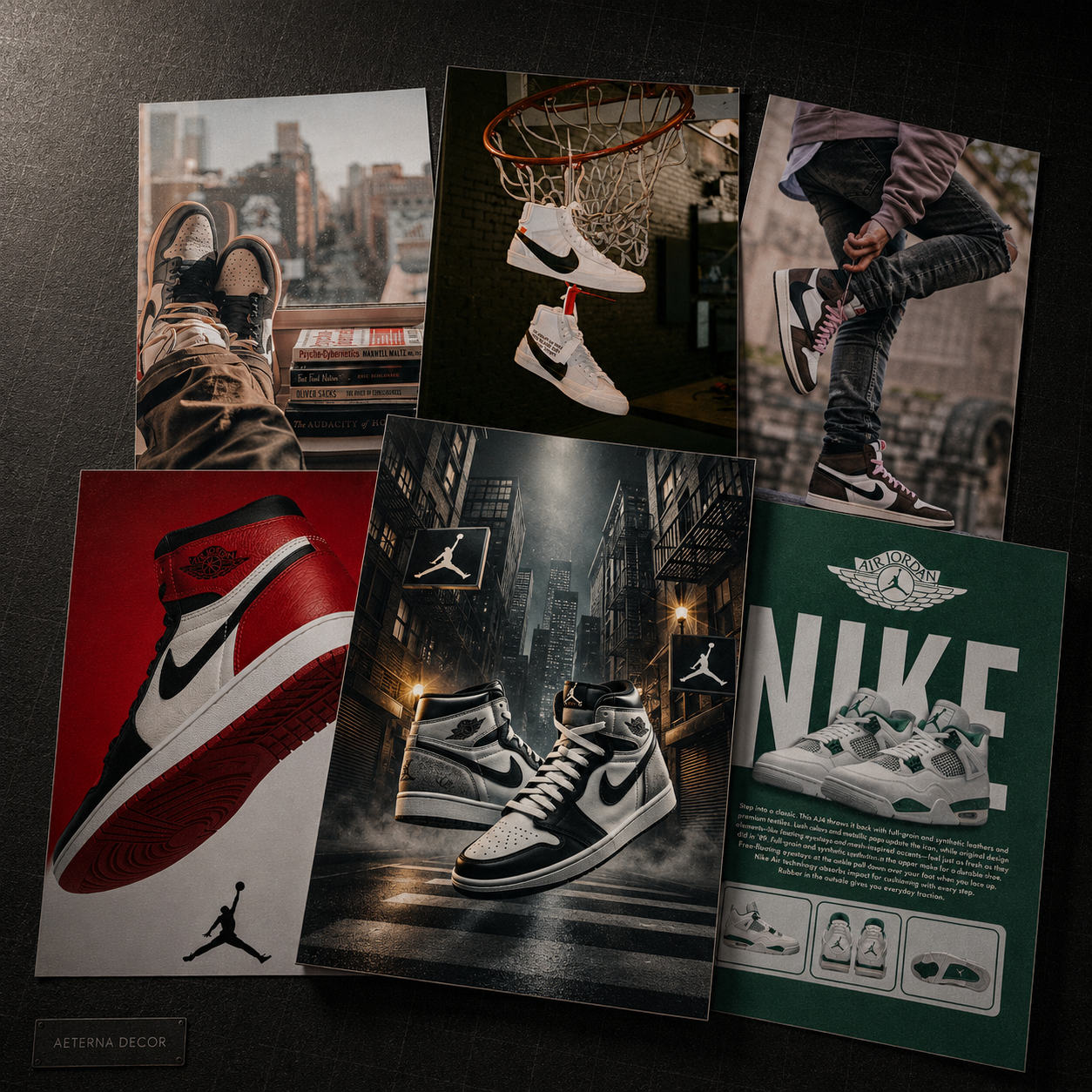 Iconic Street Culture &amp; Sneakerhead Premium Poster Collection (6-Piece Bundle)