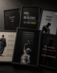 Elite Mindset & Discipline Motivational Poster Collection (6-Piece Bundle)