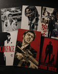 Icons of Cinema & Action Legend Premium Poster Collection (6-Piece Bundle)