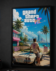 GTA VI "Welcome to Vice City" Gaming Poster